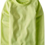 Children's Place Neon Lime Boys Rash Guard UPF 50+ Long-0