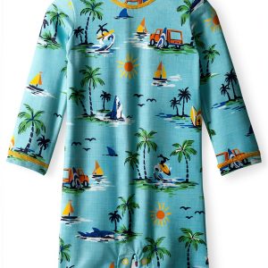 Hatley Baby Boys UPF 50+ One Piece Swimsuit-0