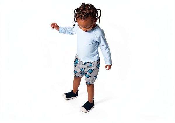Gerber Baby Rash Guard UPF 50 Light Blue-3