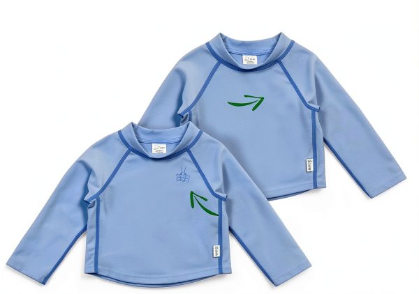 i play rashguard top for baby girls UPF 50+ quick-dry mock-2
