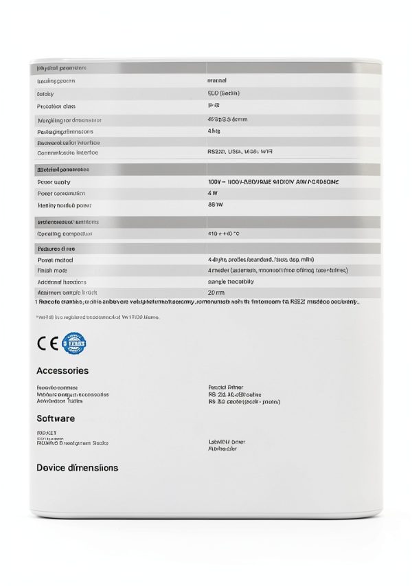 Moisture Analyzer Radwag MA 50/1.R 50g with Infrared Drying Lamp-6