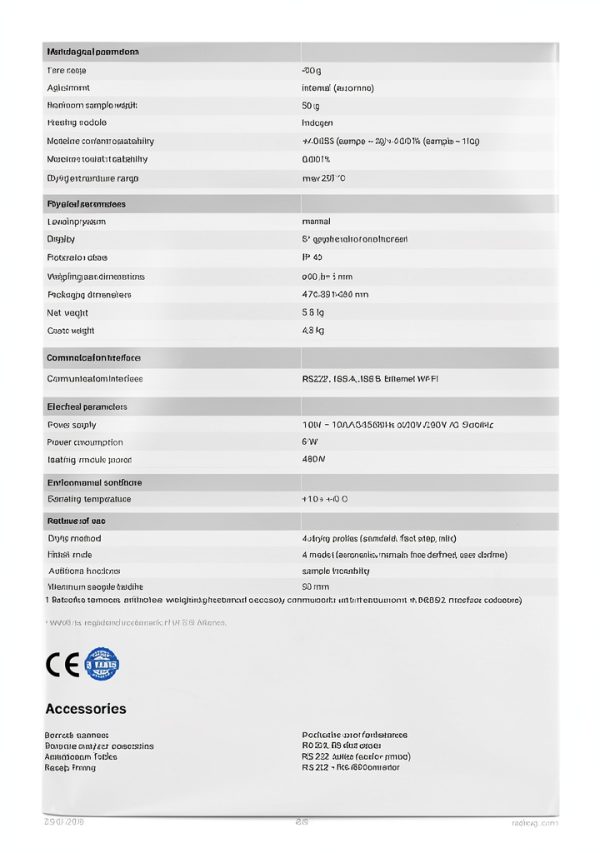 Moisture Analyzer Radwag MA 50.X2.IC.A.WH 50g 0.001% Lab Balance-7
